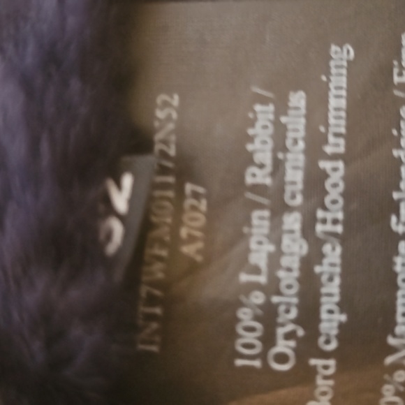 ⭐️ Army Yves Salomon genuine fur lined navy blue parka size 32 - Picture 12 of 16